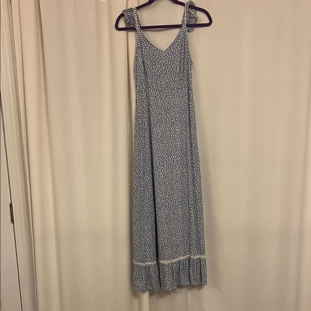 Japna Navy Floral Maxi Dress